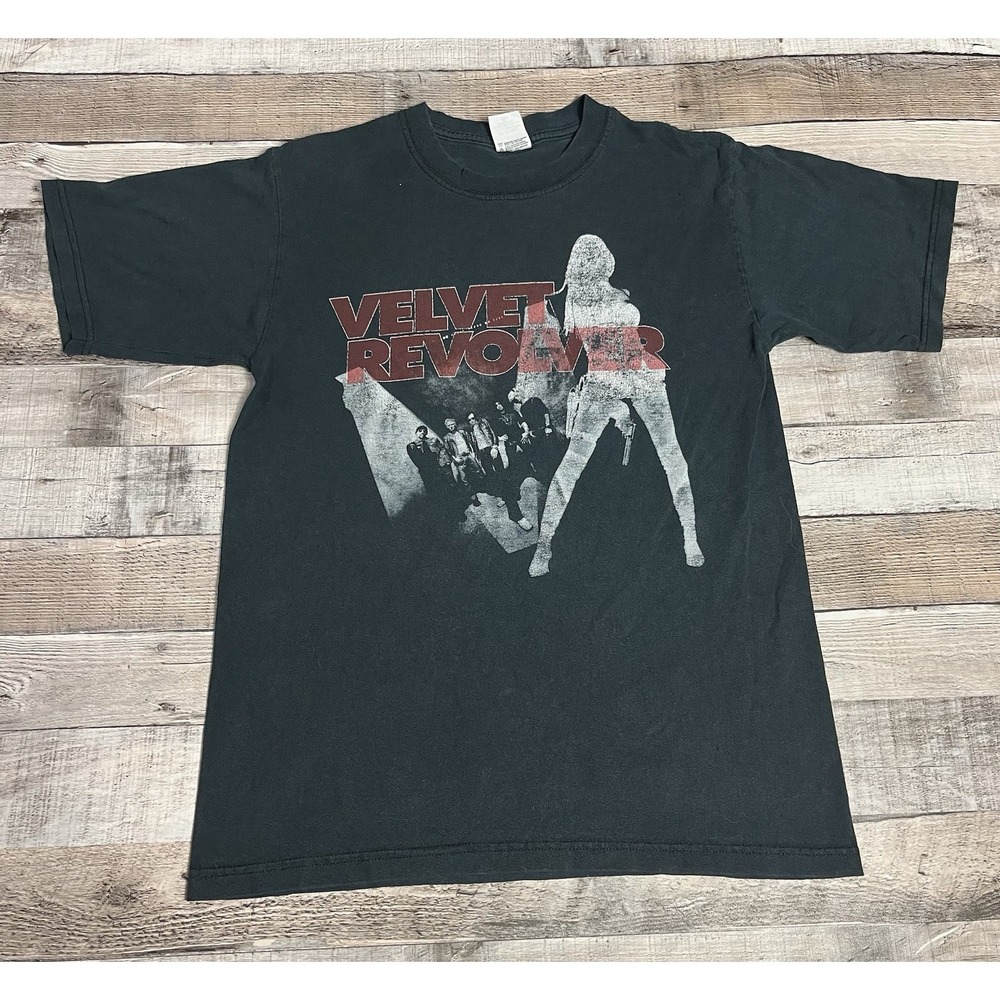 Velvet Revolver Shirt Small Black Vintage 2004 Rock Band Tee Contraband Tour